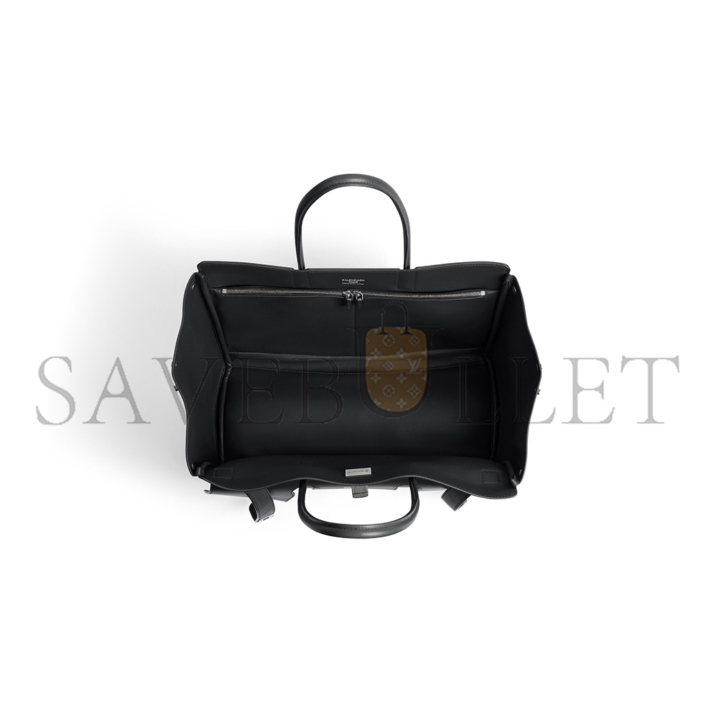 BALENCIAGA BEL AIR MEDIUM CARRY ALL BAG IN BLACK 8054812ABAW1000 (36.5*28.9*16cm)